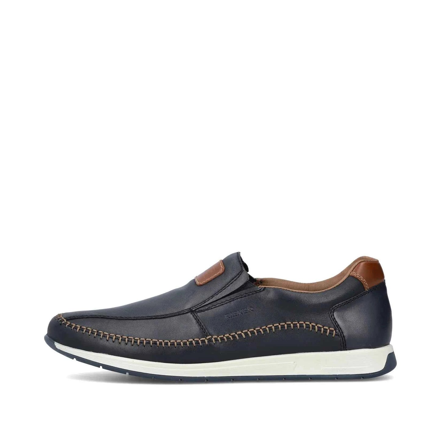 Rieker Men's Casual Slip-on Shoe – Blue | 11962-14