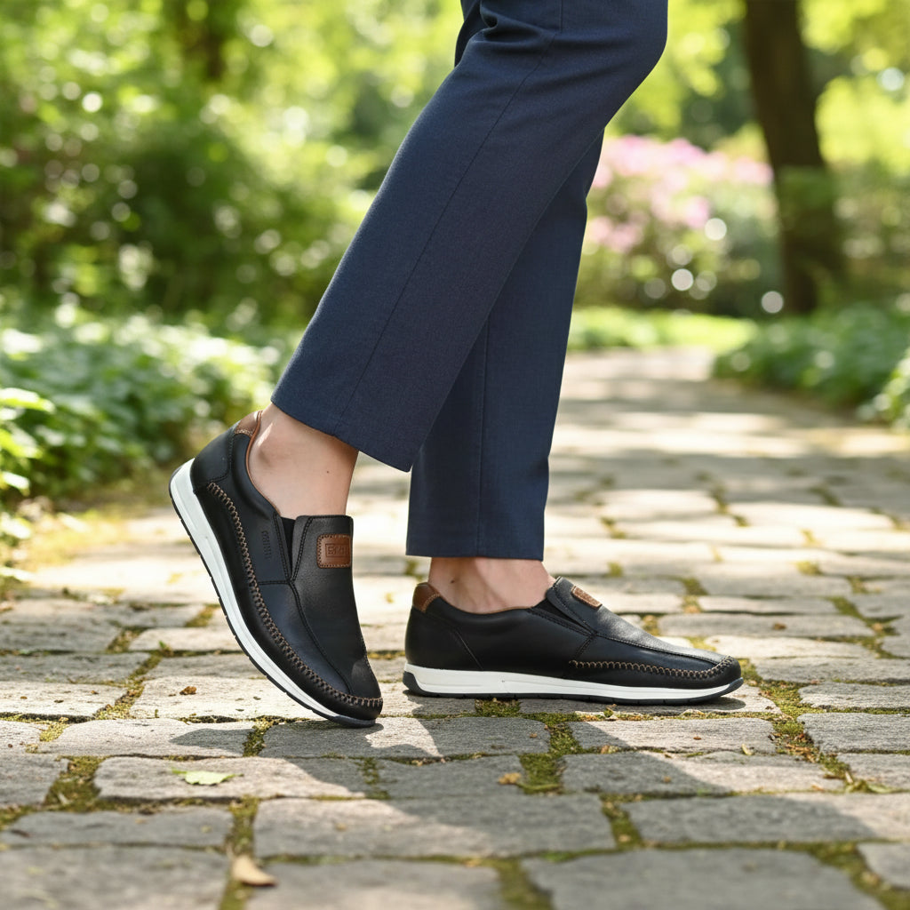 Rieker Men's Casual Slip-on Shoe – Blue | 11962-14