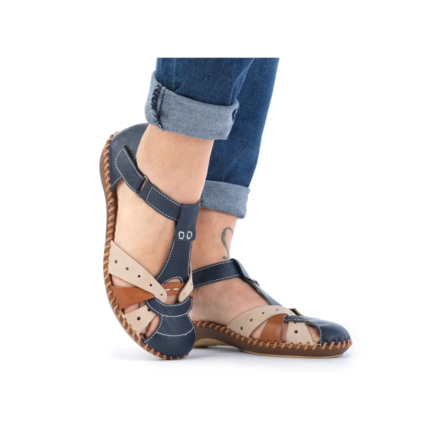 Rieker M1655-14 Blue Combi