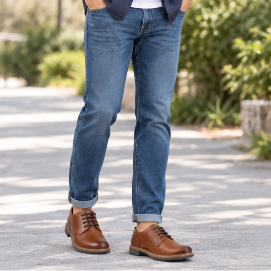 Hush Puppies Julian – Men's Leather Lace-Up Shoe – Tan
