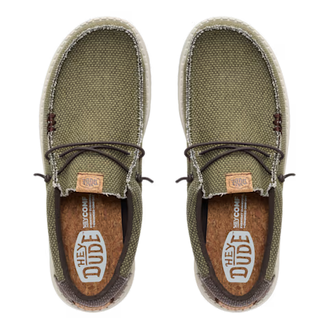 Hey Dude Wally Braided - Burnt Olive/Delicioso Brown - 40003.