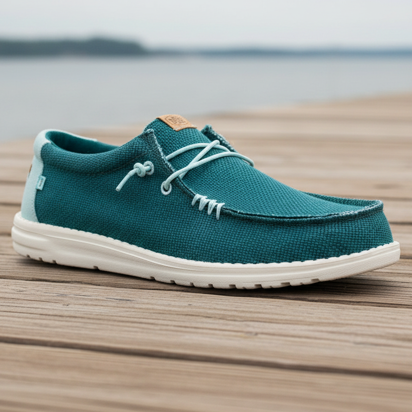 Hey Dude Wally Braided – Men's – Deep Green/Harbor Grey