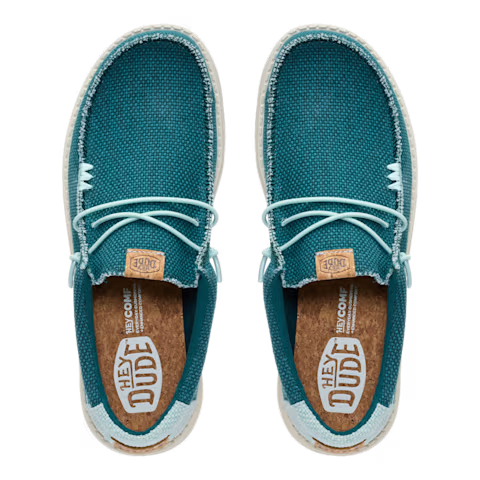 Hey Dude Wally Braided - Deep Green/Harbor Grey - 40003.