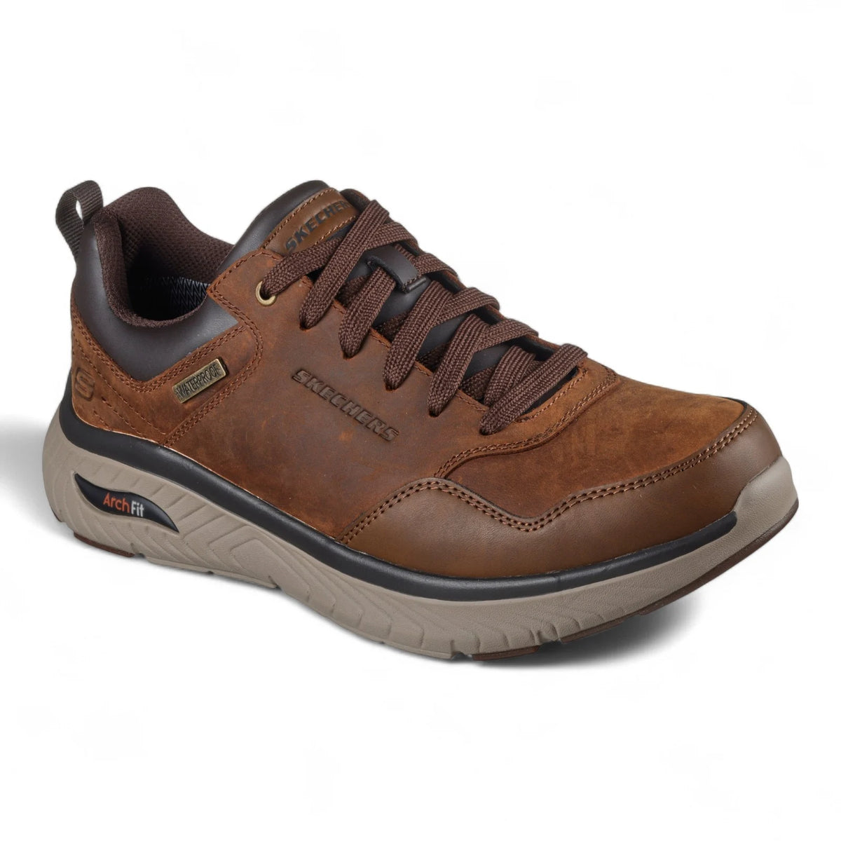 Skechers Arch Fit Crosser Ronaldo – Men's Trainers – Dark Brown – 205347 DKBR