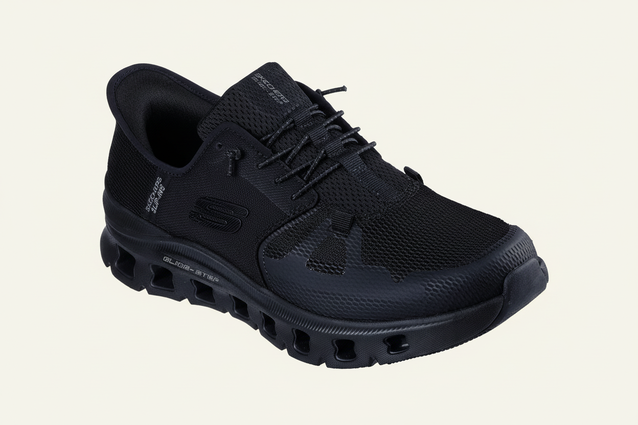 Skechers 232930 - Black - cream background