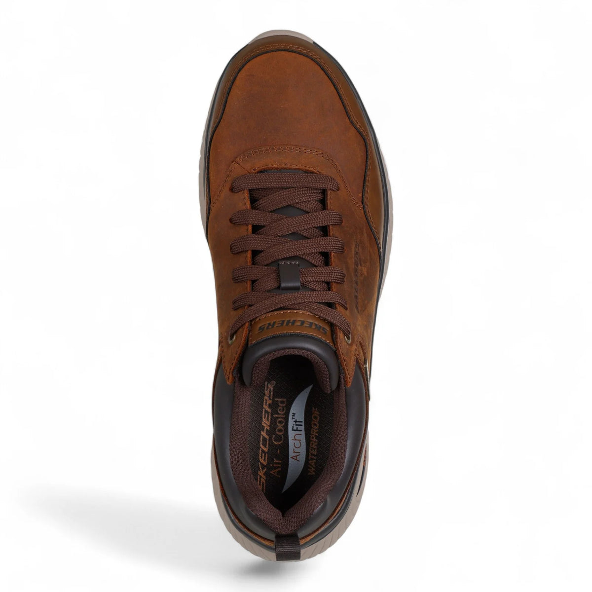 Skechers Arch Fit Crosser Ronaldo – Men's Trainers – Dark Brown – 205347 DKBR