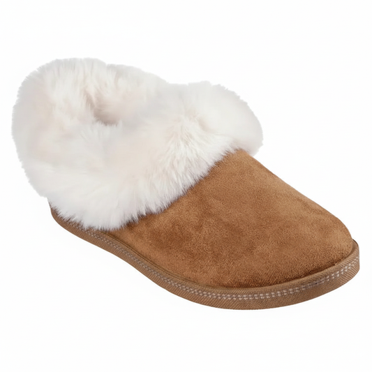 Skechers vegan clog-style slipper: Cozy Campfire - Chestnut - 169012 CSNT