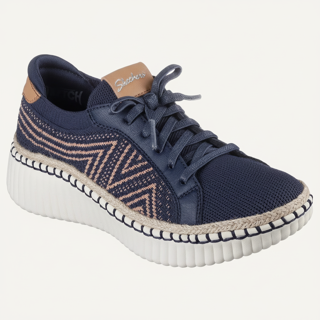 Skechers Stretch Fit: Wilshire Blvd - Bellevue - Navy - 100716 NVY