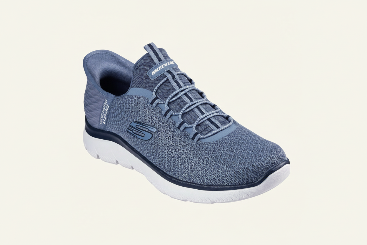 Skechers Summits High Range - Slate - cream background