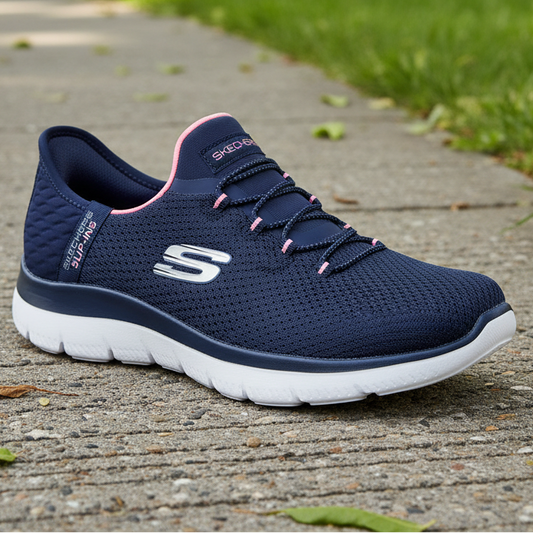 Skechers Slip-ins Summits Diamond Dream – Women's Trainer – Navy/Pink – 150123 NVPK