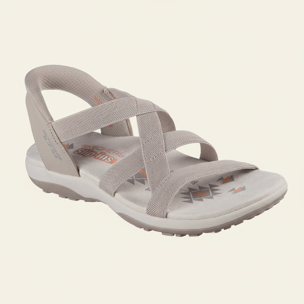 Skechers Slip-ins: Reggae Slim - Stretch Flex - Taupe - 163460 TPE