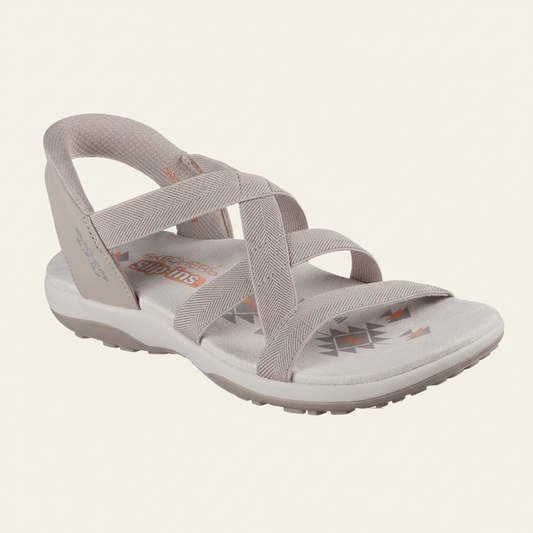 Skechers Slip-ins: Reggae Slim - Stretch Flex - Taupe - 163460 TPE