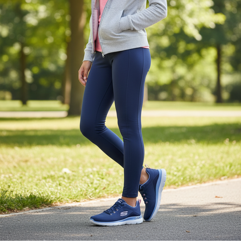 Skechers Arch Fit Summits Daily Flow – Women's Trainers – Navy/Light Blue – 150754 NVLB