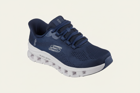 Skechers GLIDE-STEP PRO - Navy - cream background