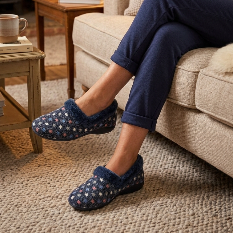 Lotus Amparo – Navy – Women's Slipper – ULH132DE0