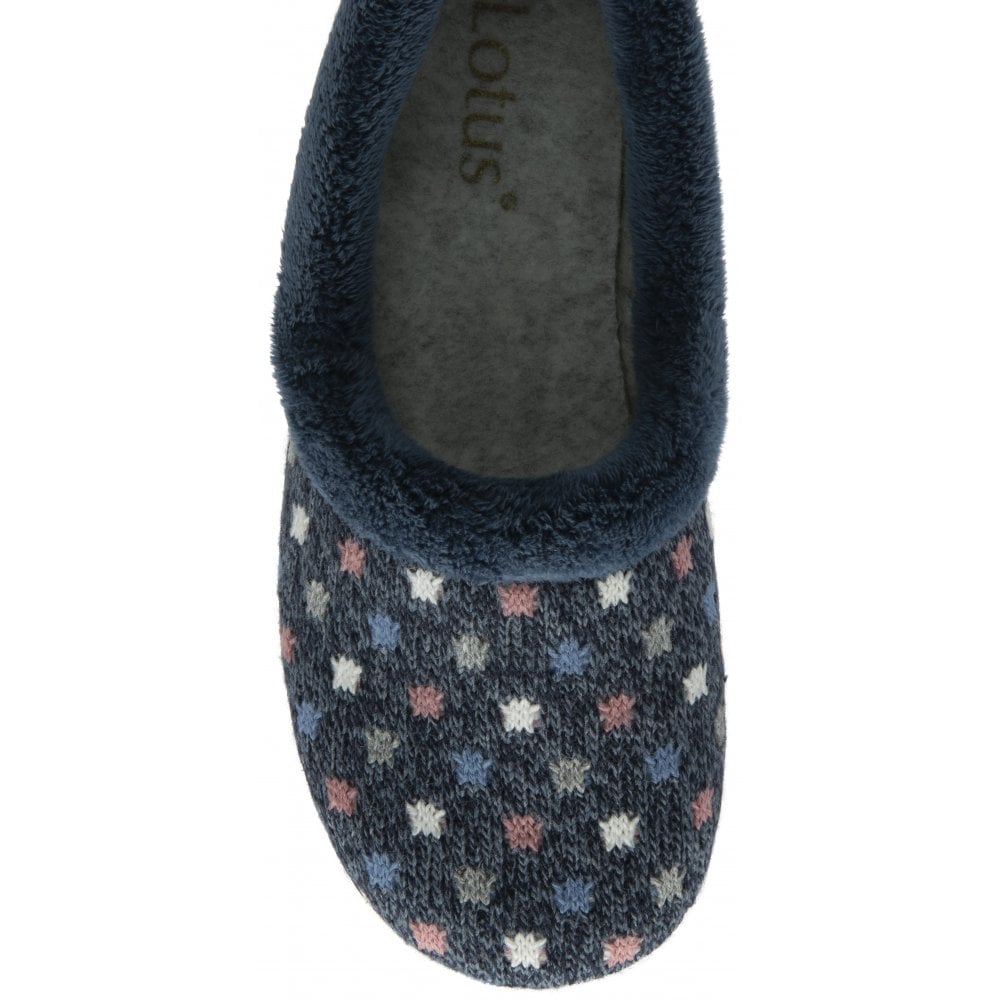 Lotus Amparo – Navy – Women's Slipper – ULH132DE0
