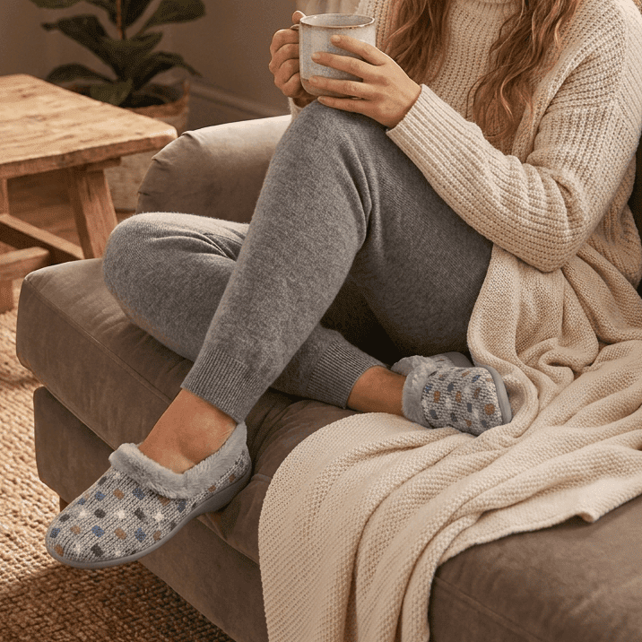Lotus Amparo - Grey - Women's Slippers - ULH132GG0