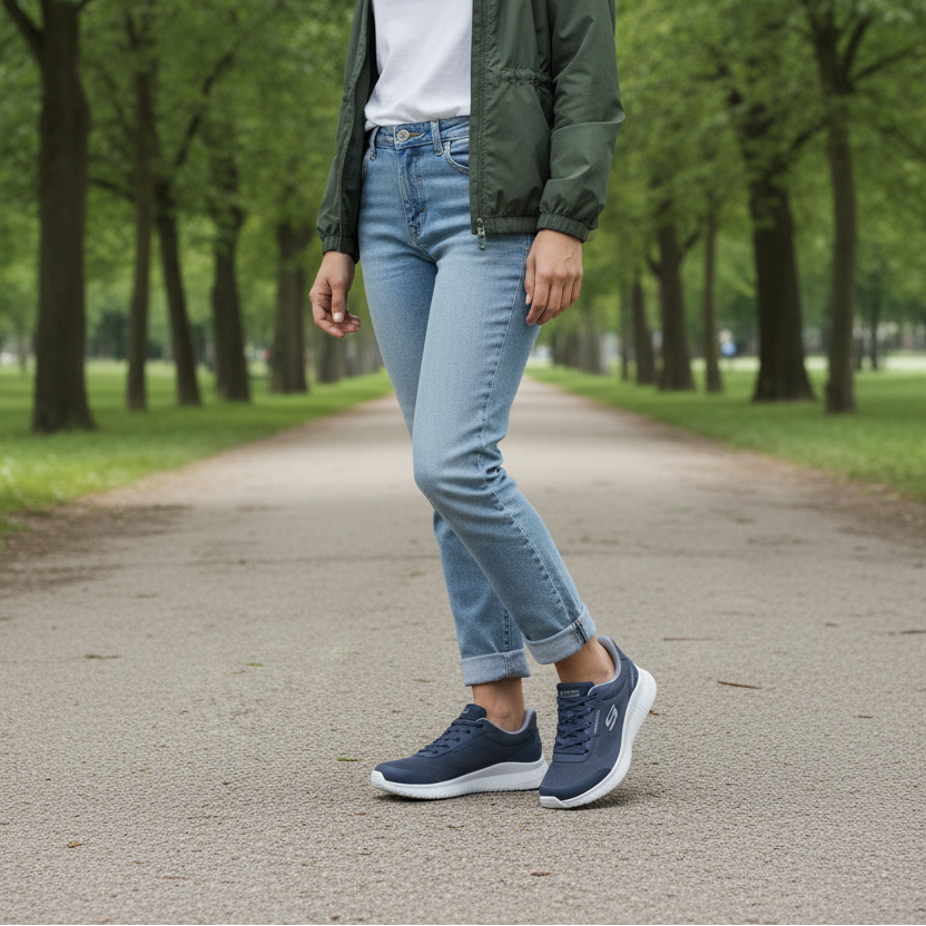 Skechers Bobs Squad 4 Essential Look – Women's Trainers – Dark Navy – 117744 DKNV