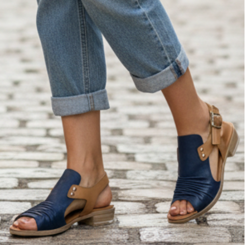 Paula Urban 9-17 Sunset - Navy/Camel