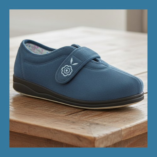 Panda Edythe – Women's Slippers – Denim *COMING SOON DUE MID SEPTEMBER*